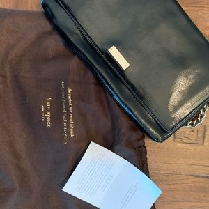 Black Leather Kate Spade Luxury Bag